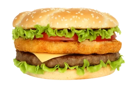 chicken beef burger