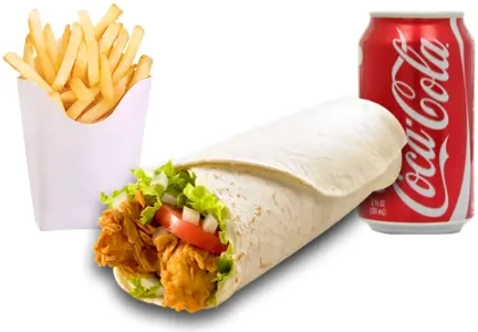 menu poulet wrap